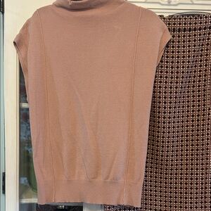 Industry Sleeveless pink Turtleneck Sweater